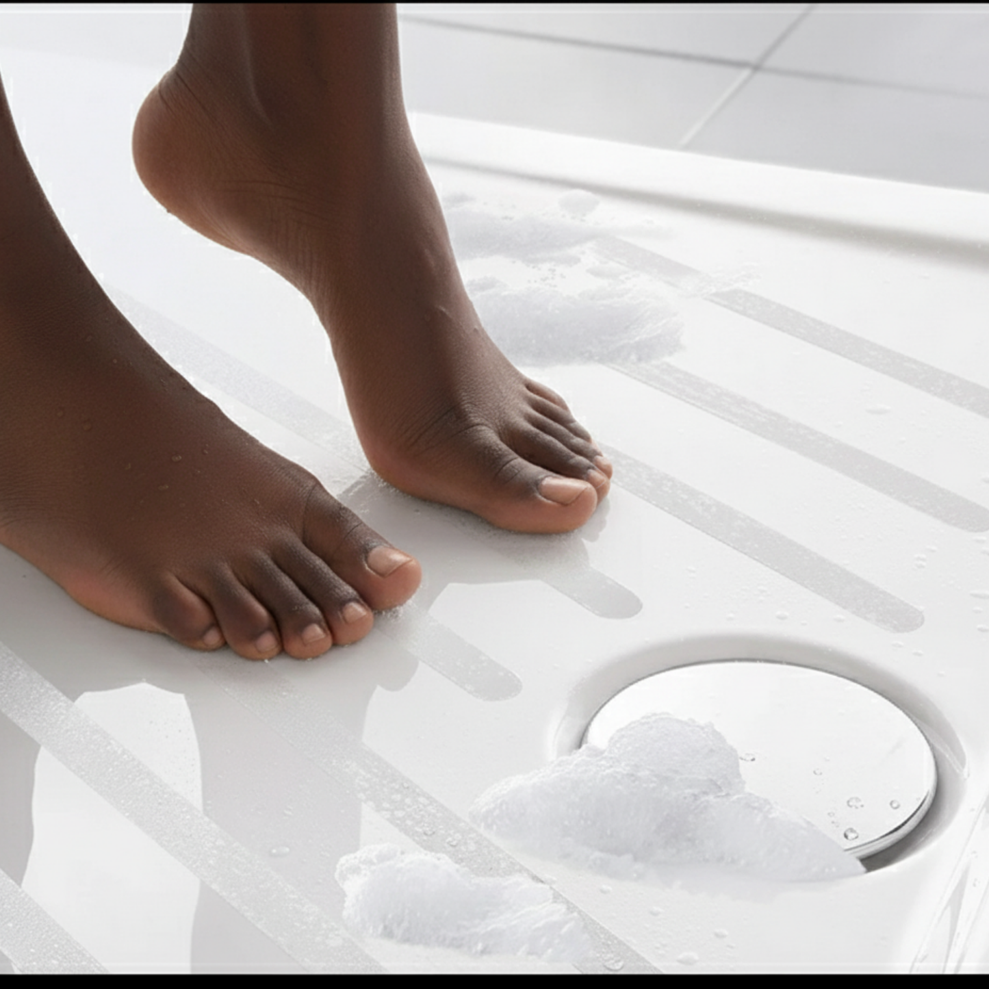 Premium PEVA Non-Slip Bath Stickers - Safety Shower Treads for Bathtub & Shower