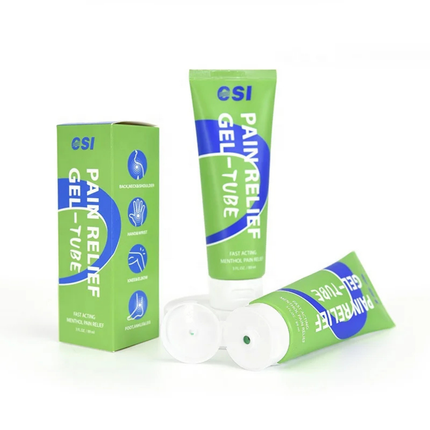 CSI Pain Relief Hydrogel Roller - Cooling Formula for Muscle, Back & Neck Pain