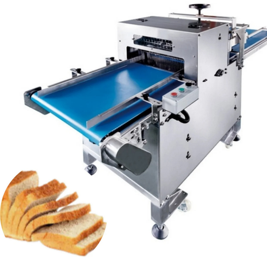 Professional Commercial Electric Bread Slicer Machine - Rotary Loaf Cutting System