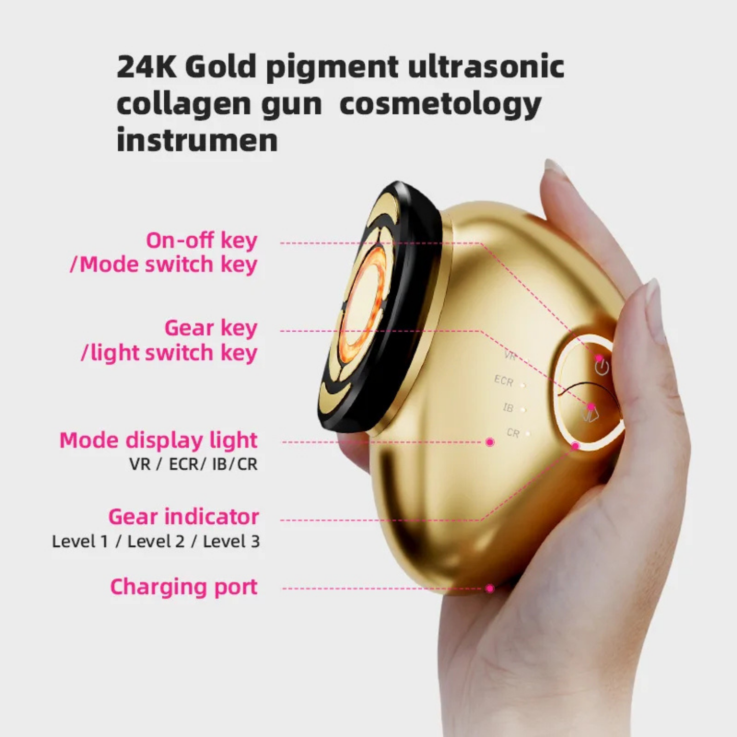 Professional EMS Face Lifting & Wrinkle Removal Beauty Device