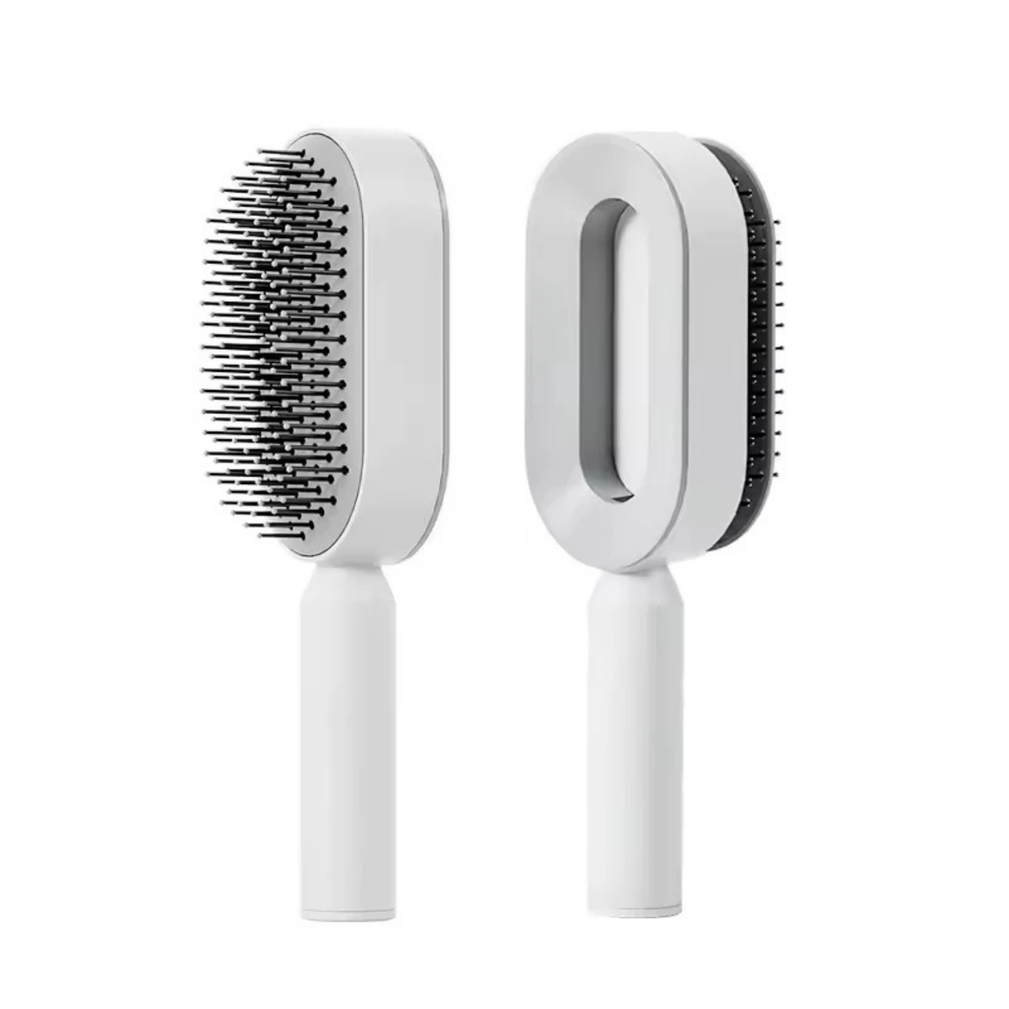 Professional Self-Cleaning Hair Detangler Brush with Scalp Massage Technology