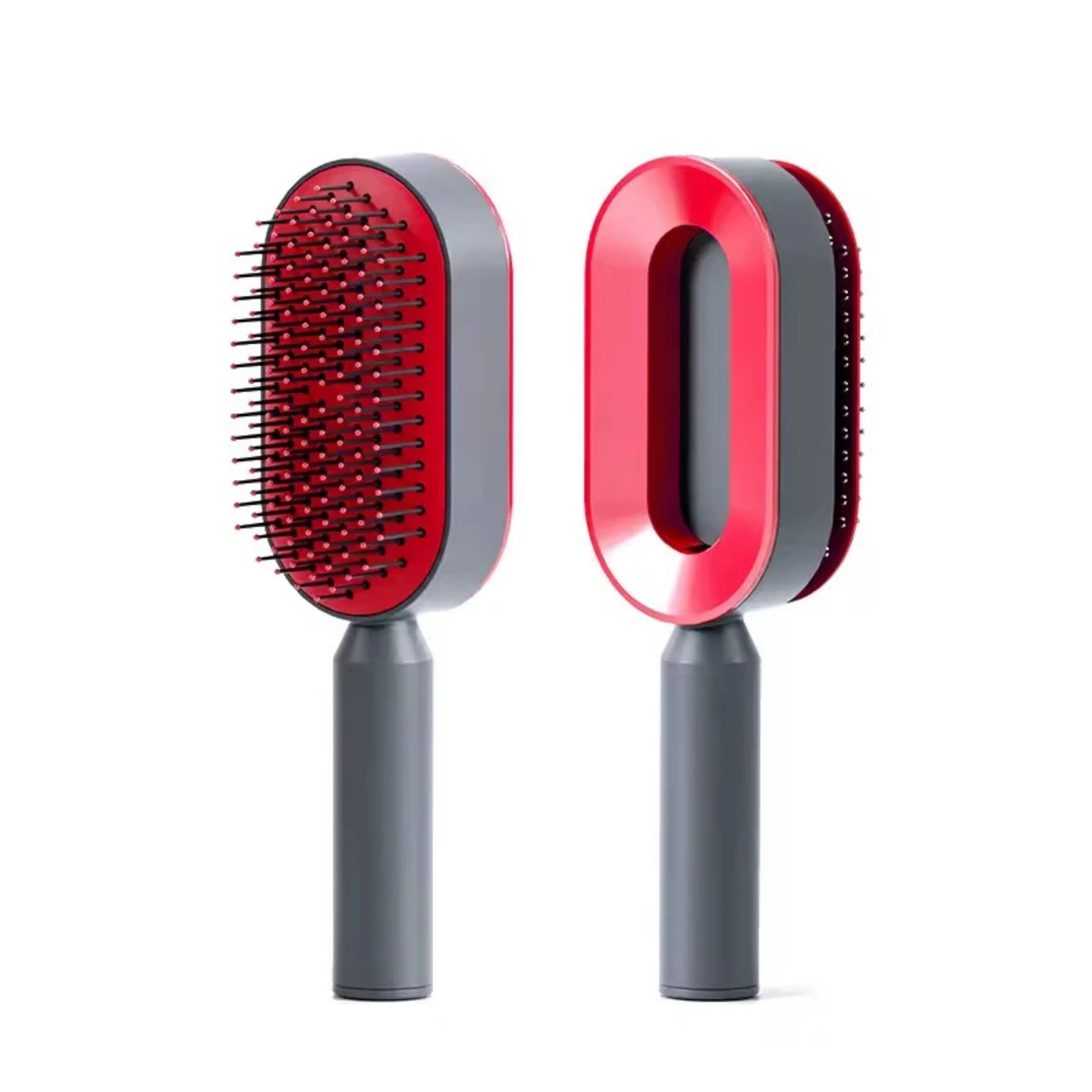 Professional Self-Cleaning Hair Detangler Brush with Scalp Massage Technology