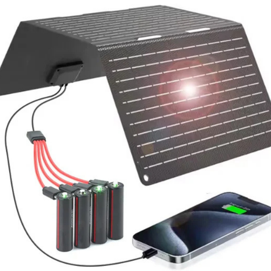 Portable 10W-30W Foldable Solar Charger - High Efficiency Power Solution