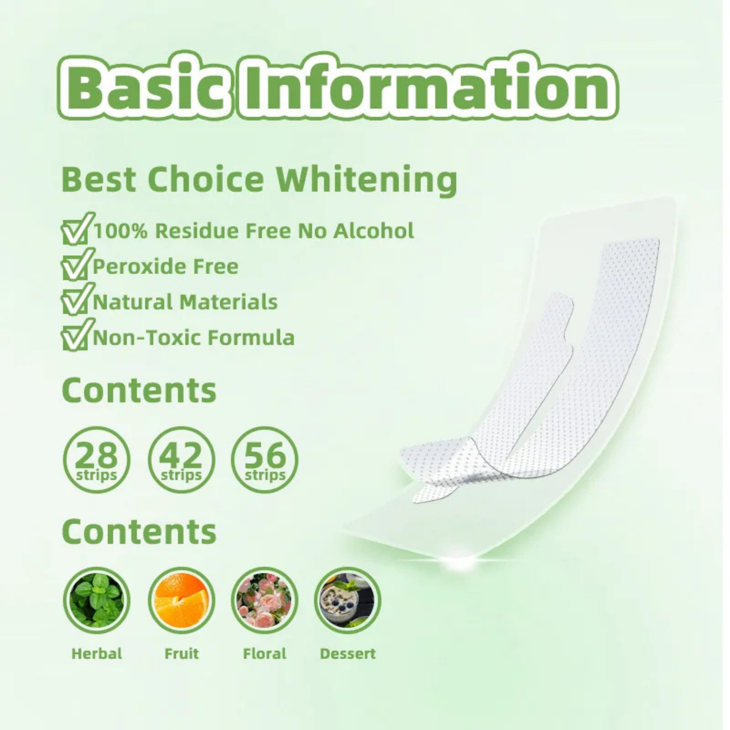 Premium 14-Treatment Professional Teeth Whitening Strips - Fast Visible Results
