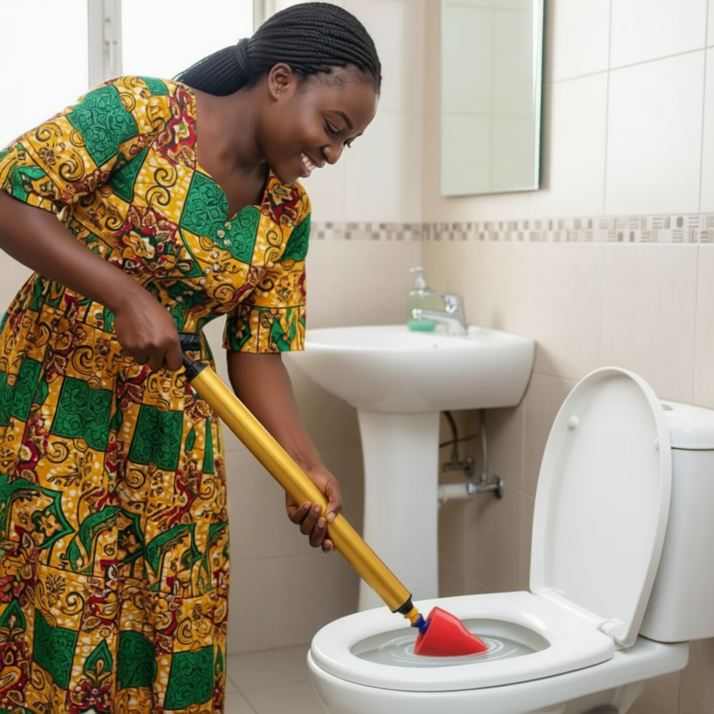 Professional Multi-Functional Toilet & Pipe Unclogger Tool – Durable Home Plumbing Kit