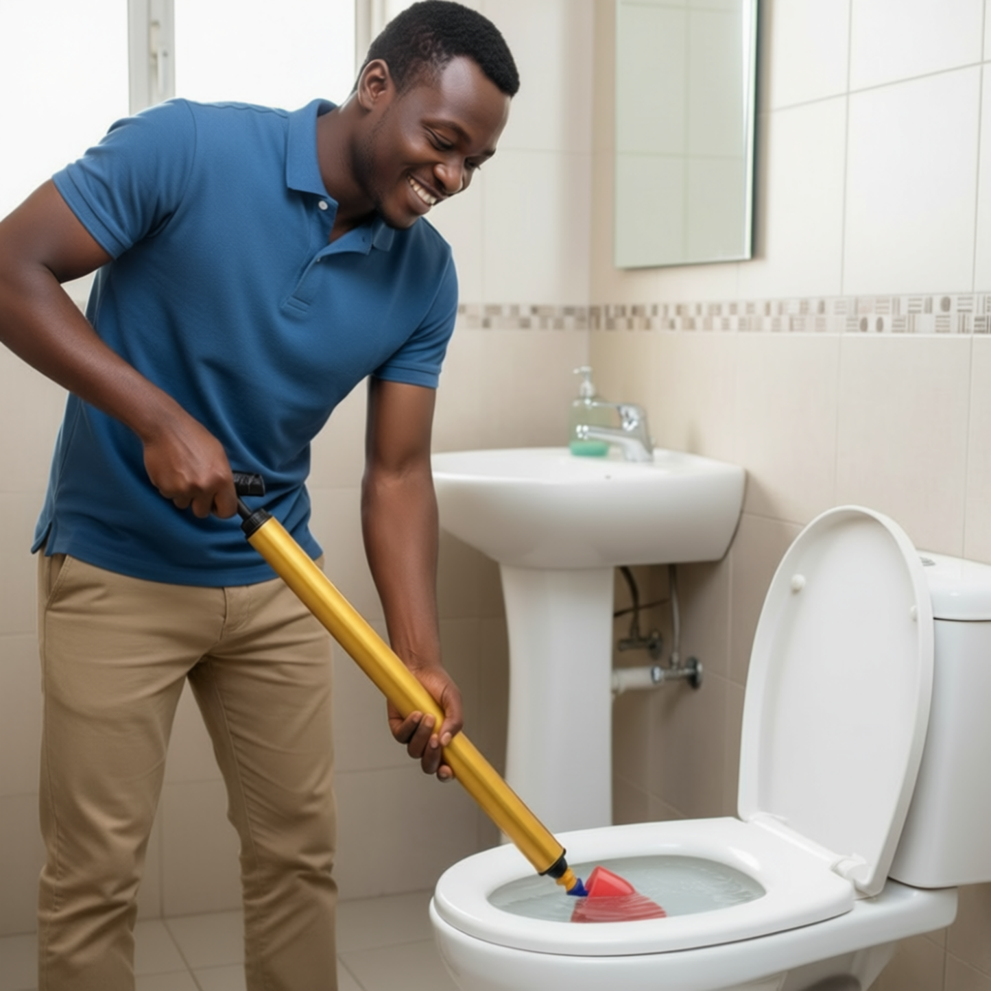 Professional Multi-Functional Toilet & Pipe Unclogger Tool – Durable Home Plumbing Kit