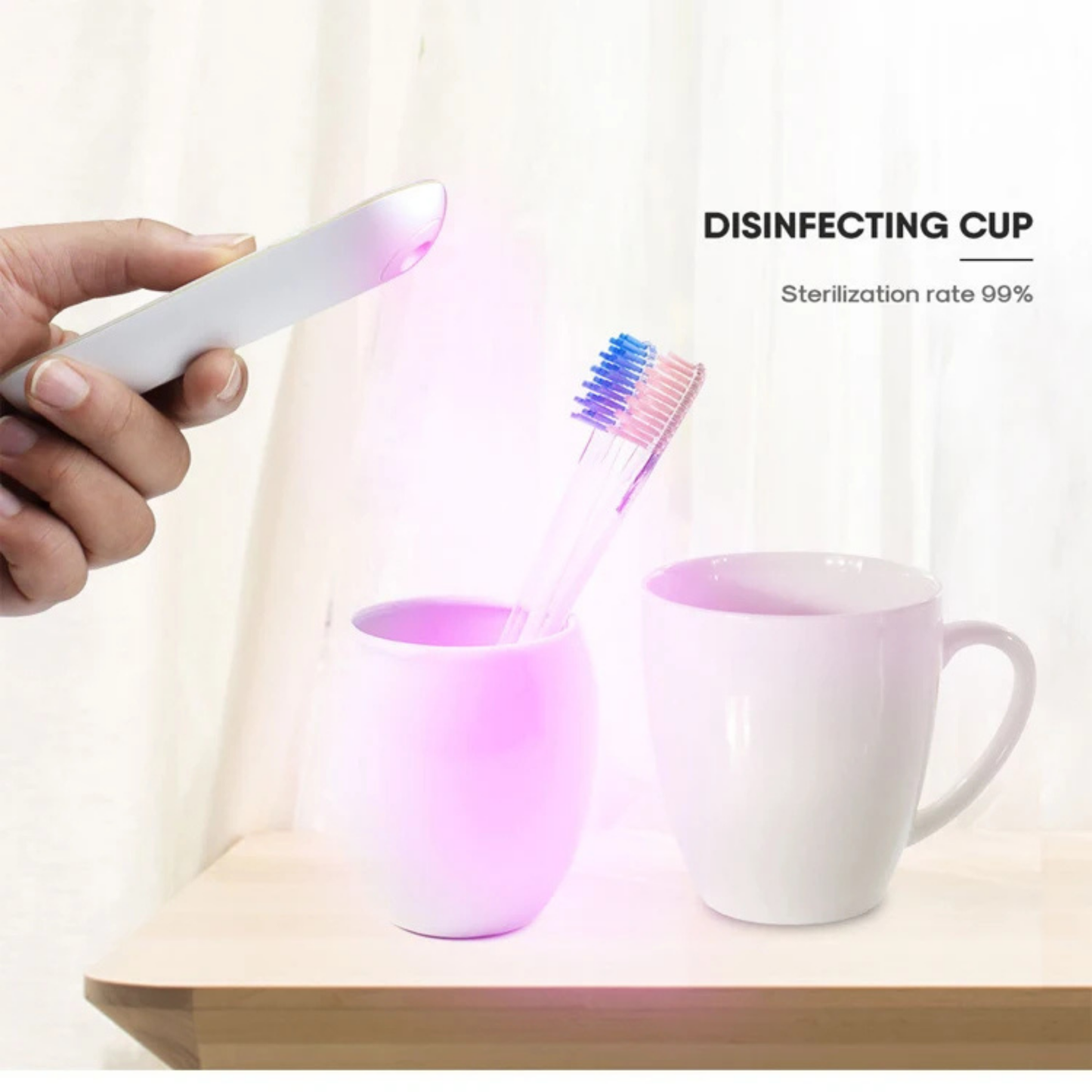 Portable UV-C Disinfection Wand - Hospital-Grade Surface Sanitizer