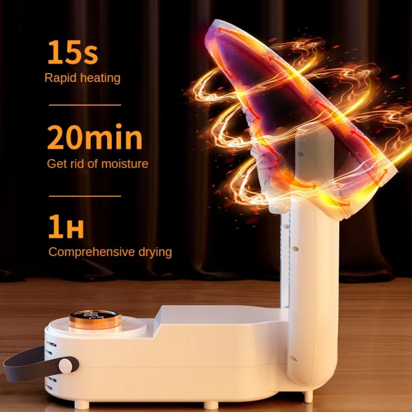 Portable Folding UV Shoe Dryer - Smart Sterilizer with Ozone Deodorizer Tech