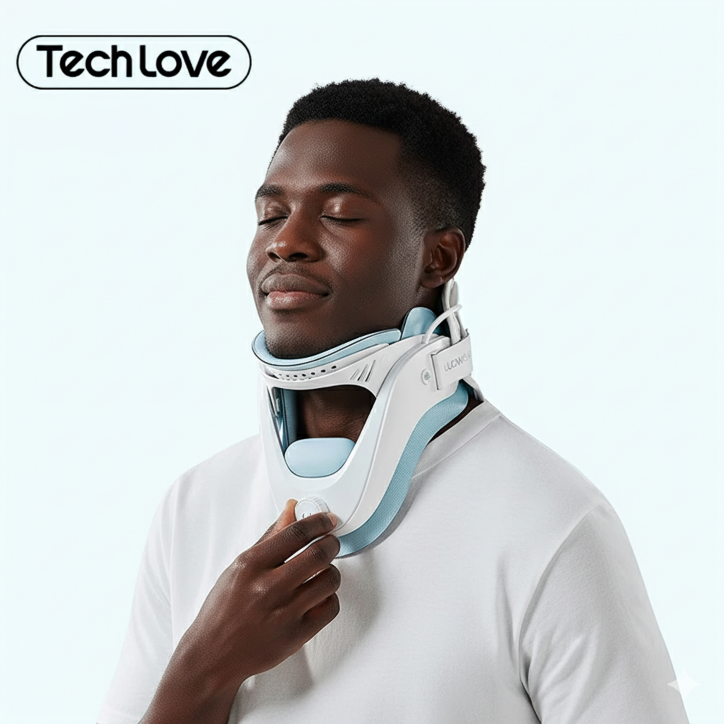Tech Love Neck Massager - Adjustable Cloud Stretcher Cervical Rehab Device