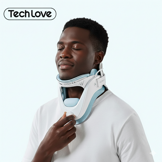 Tech Love Neck Massager - Adjustable Cloud Stretcher Cervical Rehab Device