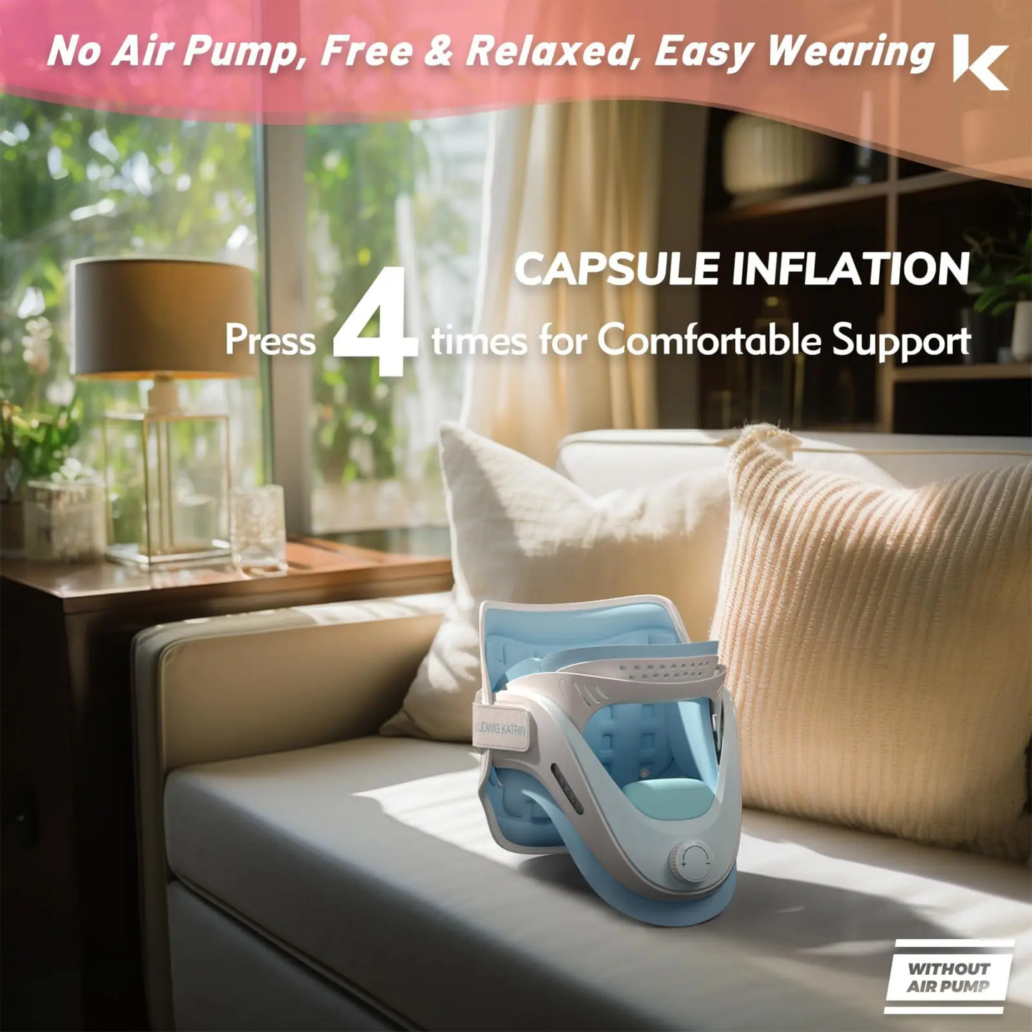 Tech Love Neck Massager - Adjustable Cloud Stretcher Cervical Rehab Device