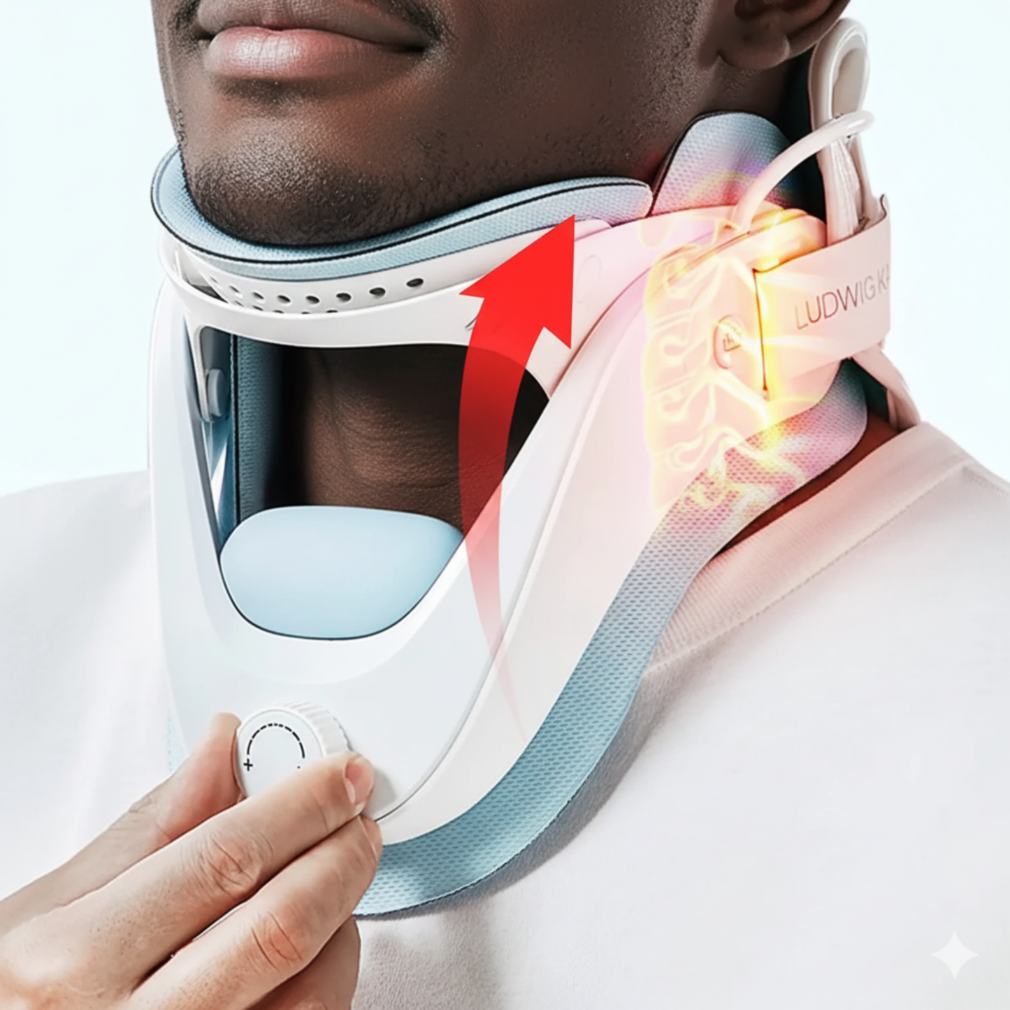 Tech Love Neck Massager - Adjustable Cloud Stretcher Cervical Rehab Device