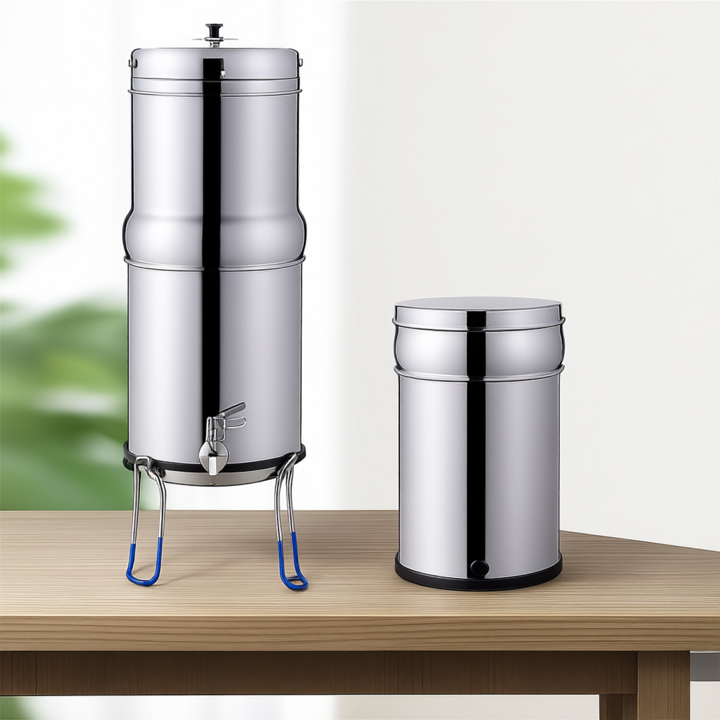 NSF Certified 2.25 Gallon Stainless Steel Gravity Water Filter System