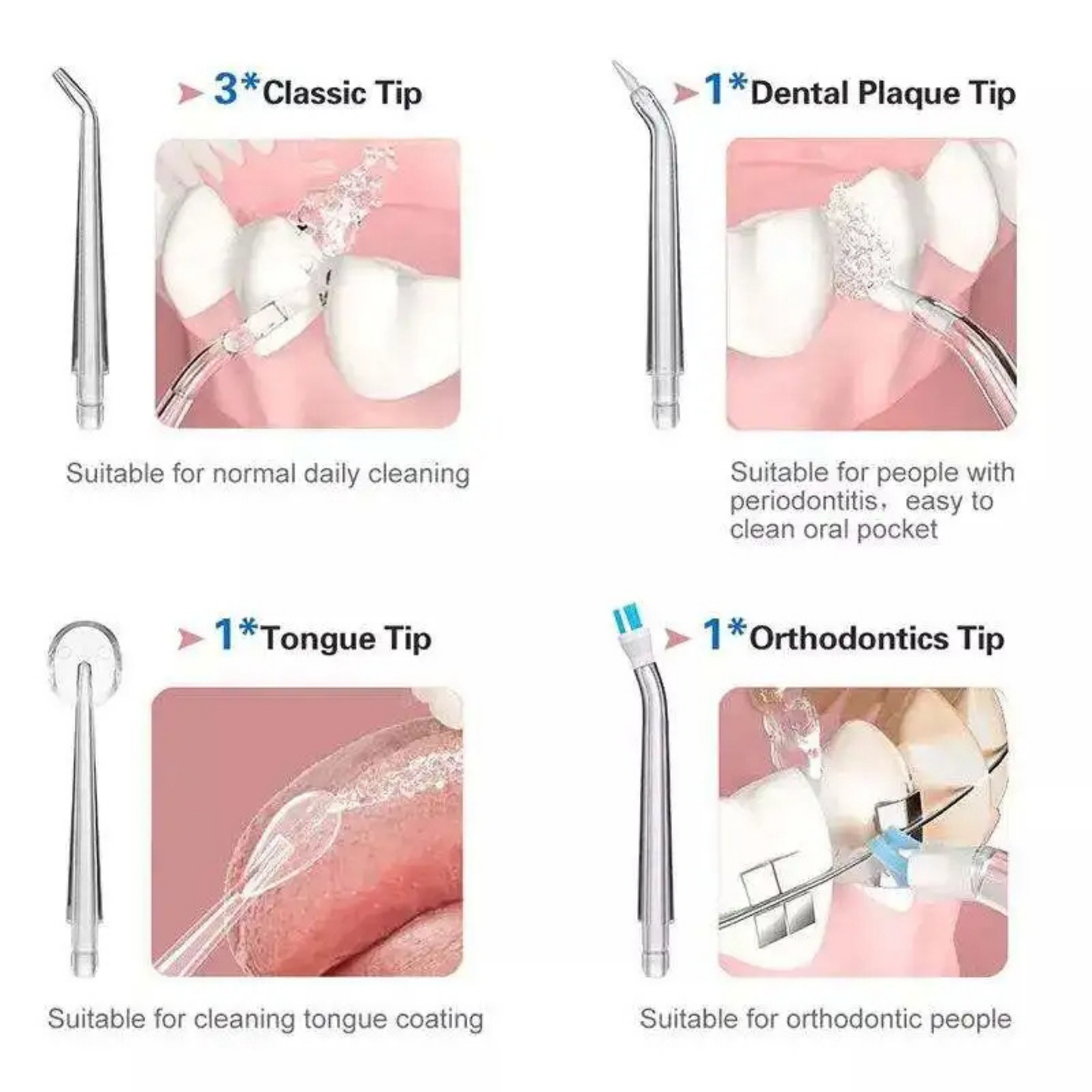 Professional Portable 300ml Cordless Water Flosser - Advanced Oral Irrigation System