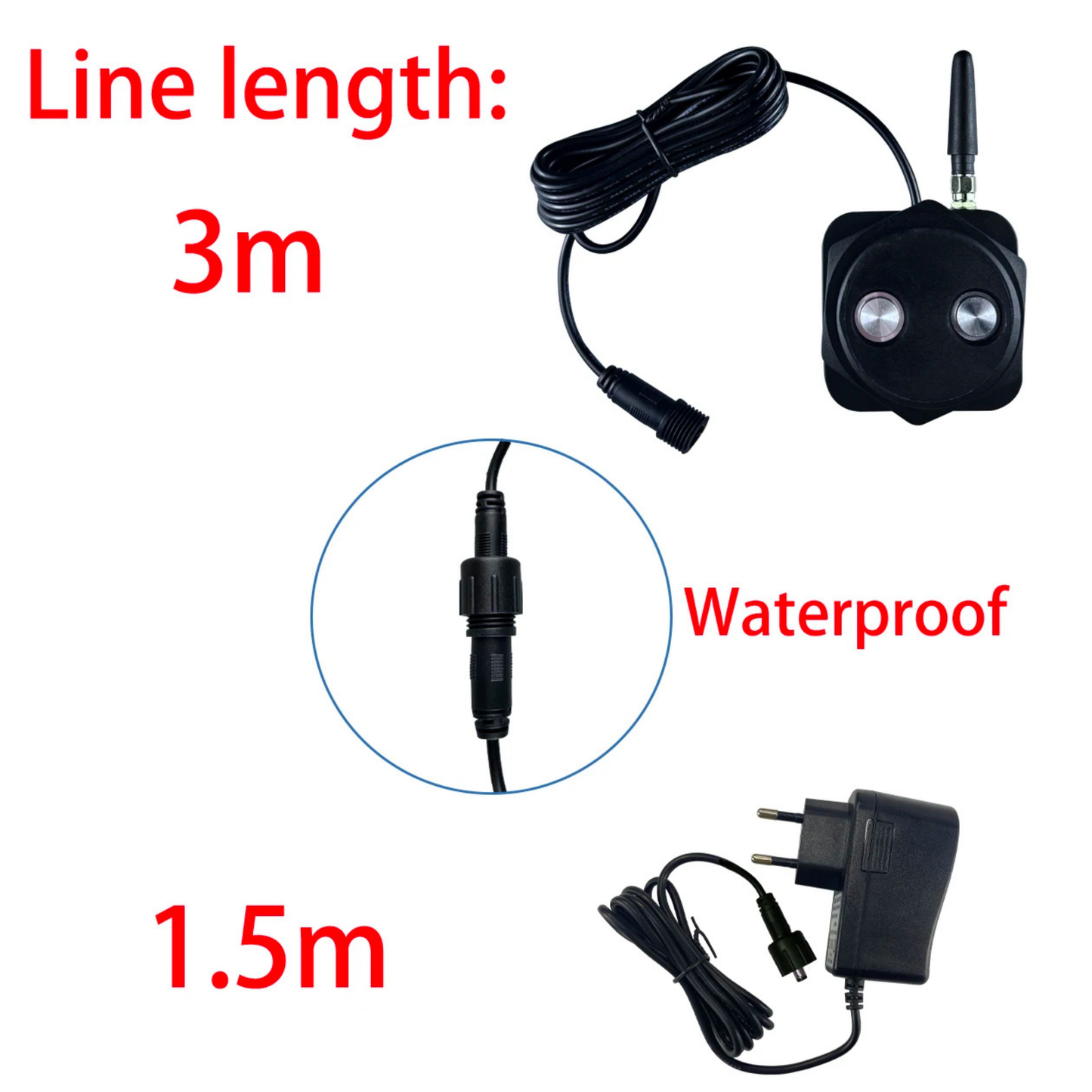 Professional Ultrasonic Liquid Level Sensor with Water Pump Controller & Smart Alarm System