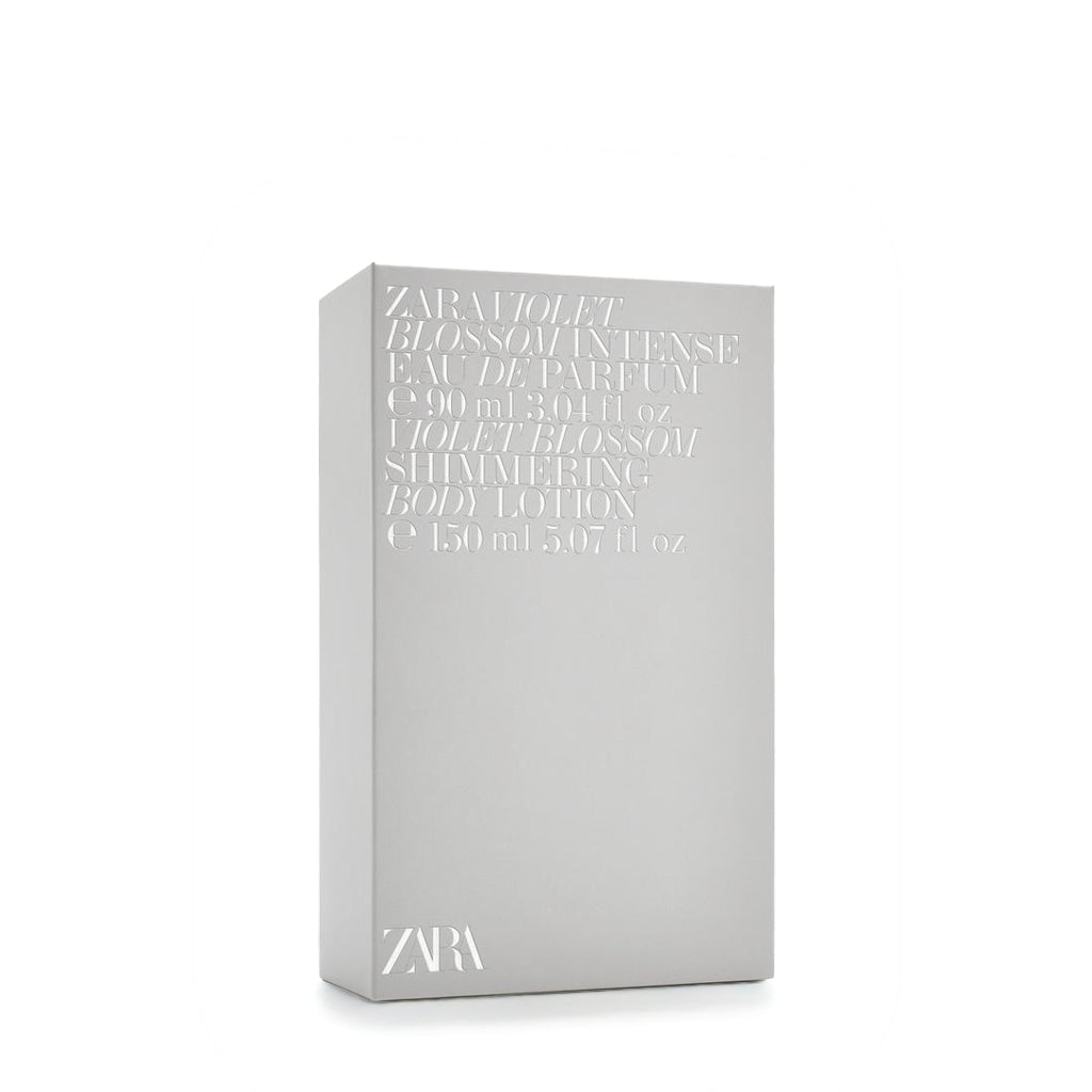 ZARA VIOLET BLOSSOM INTENSE EDP 90ML + GLITTER CREAM 150ML