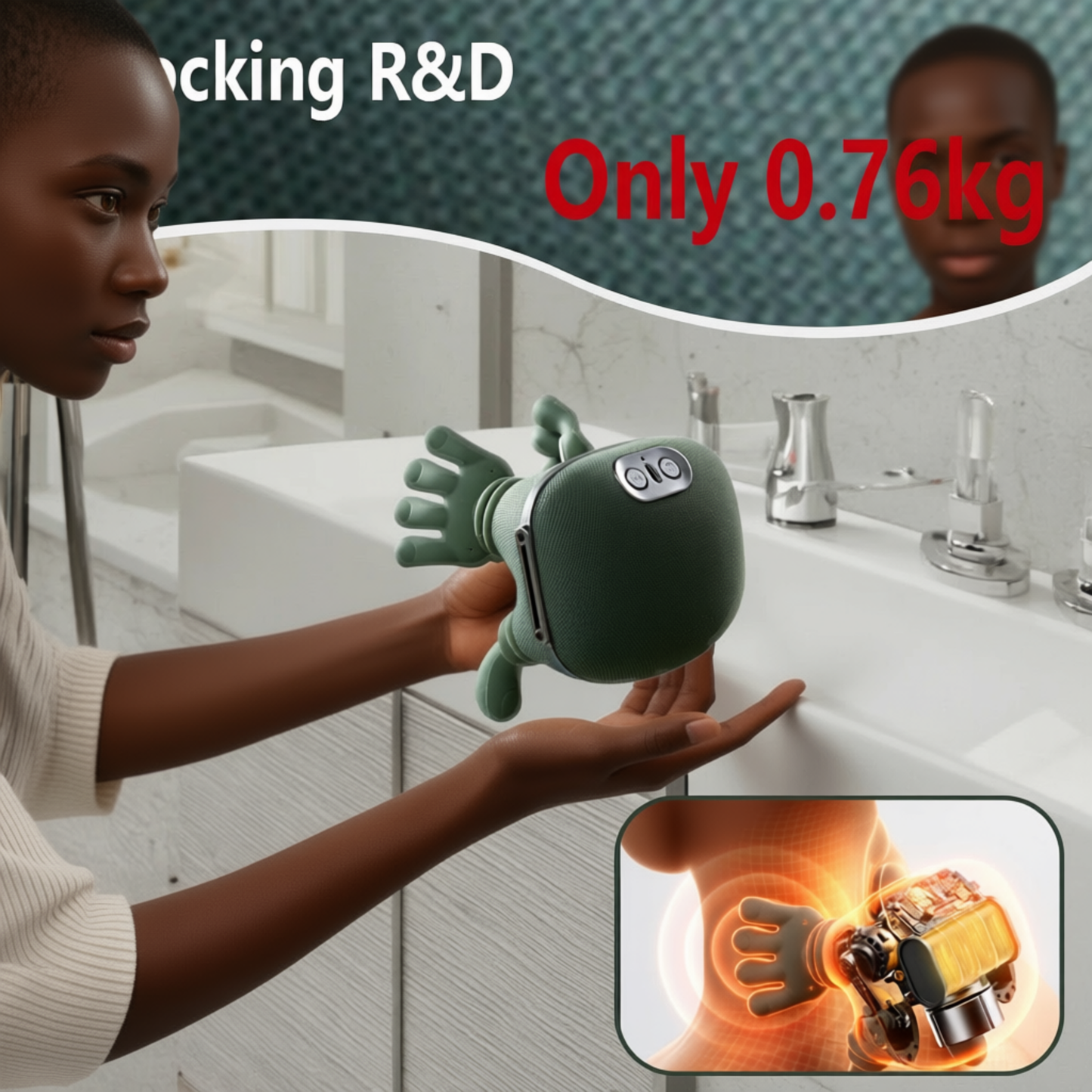 Professional Upgraded Fatigue Relief Massager – Deep Tissue Pain Relief & Recovery