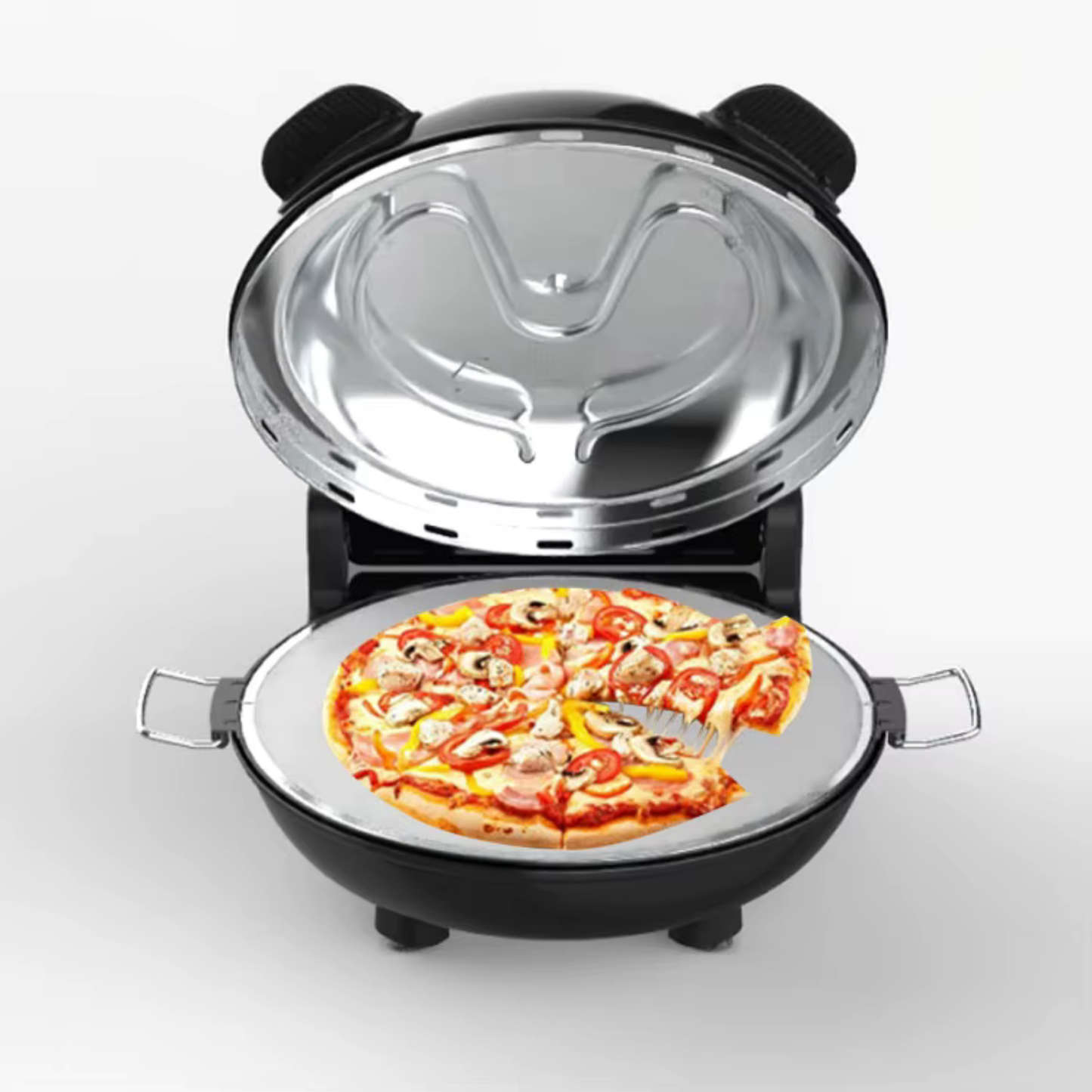Best-Selling 12" Automatic Electric Pizza Oven with Stone Heating