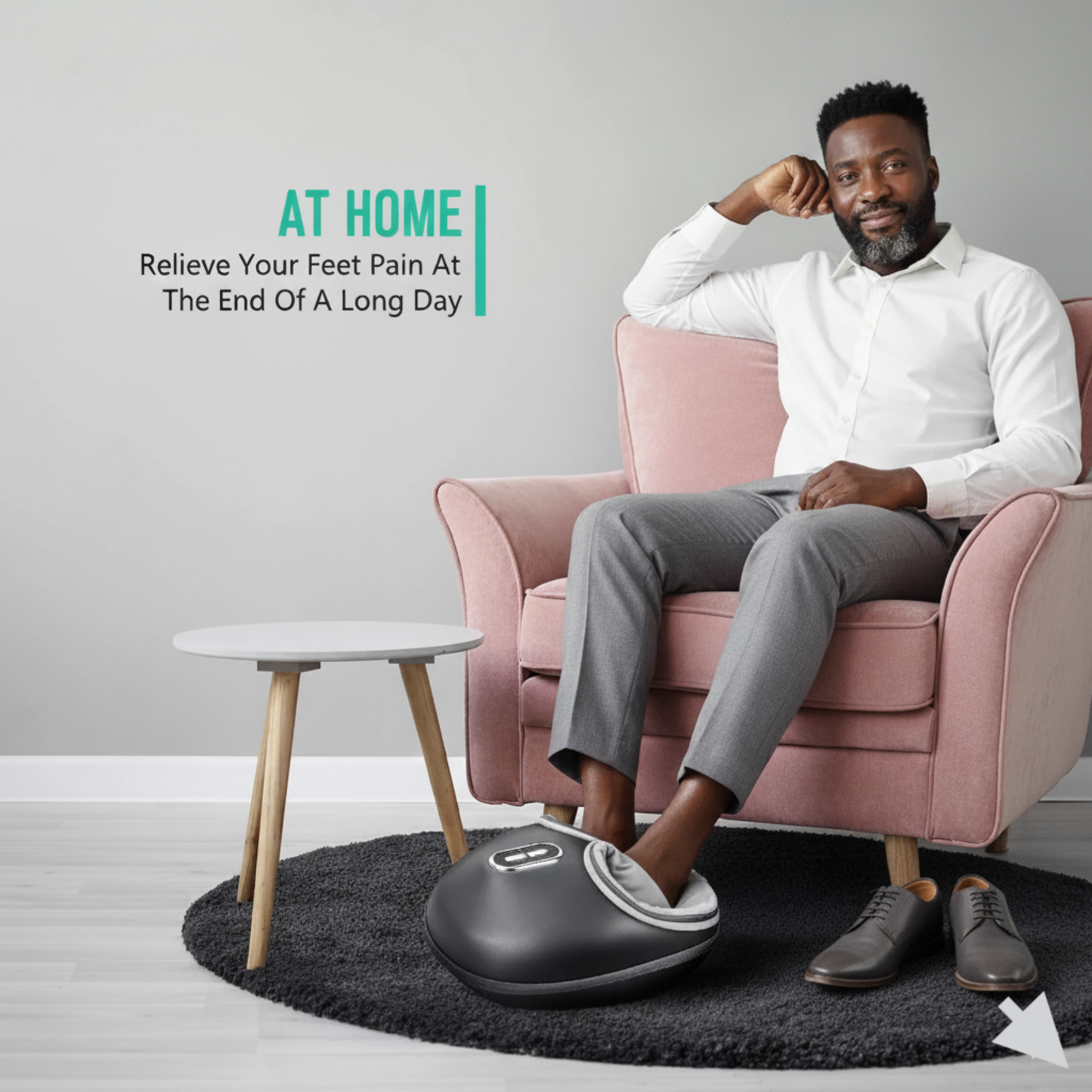 Electric Foot & Calf Massager with Heat – Pressure Relief for Home Use