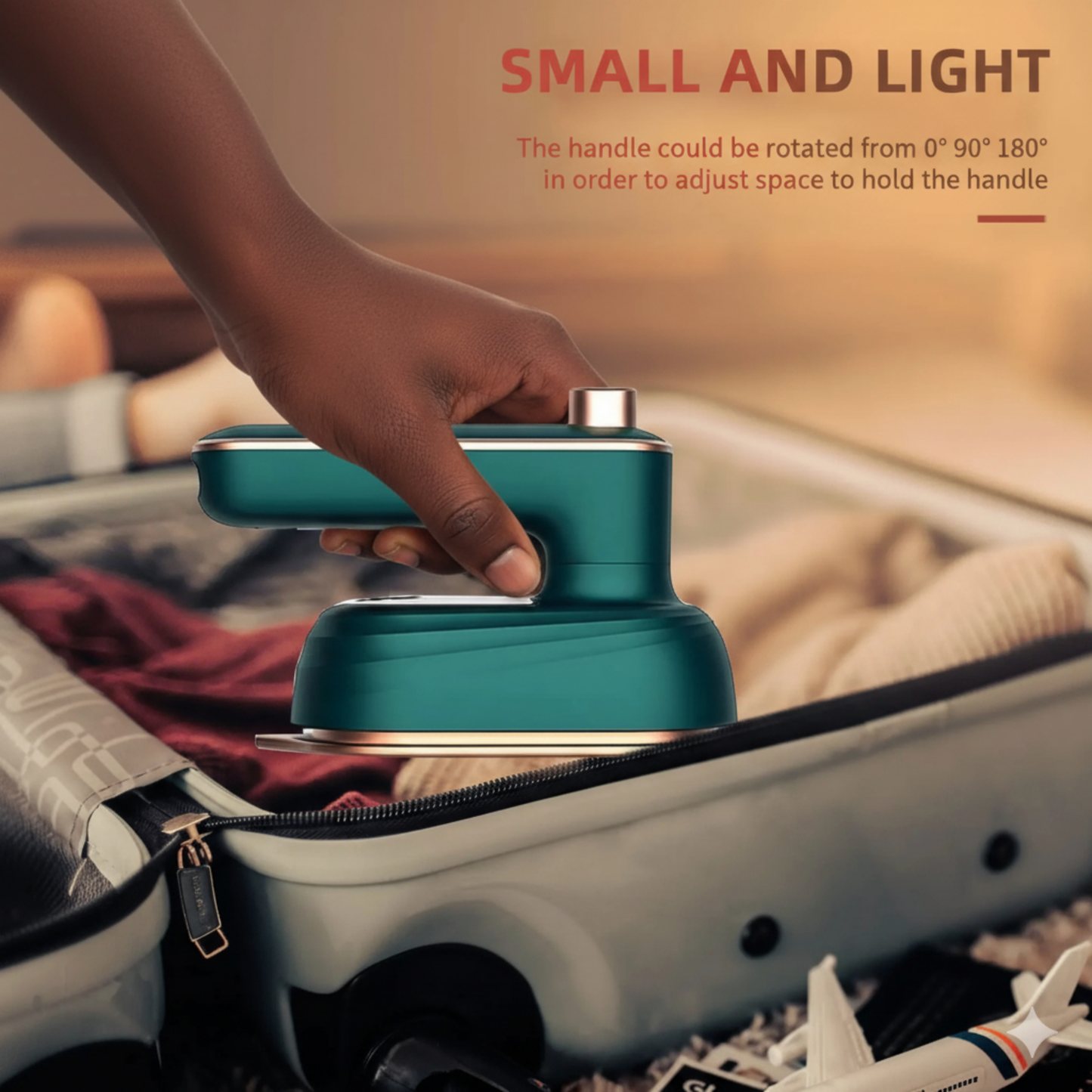 Handheld Steam Iron for Travel & Home – Compact, Fast-Heating Mini Iron