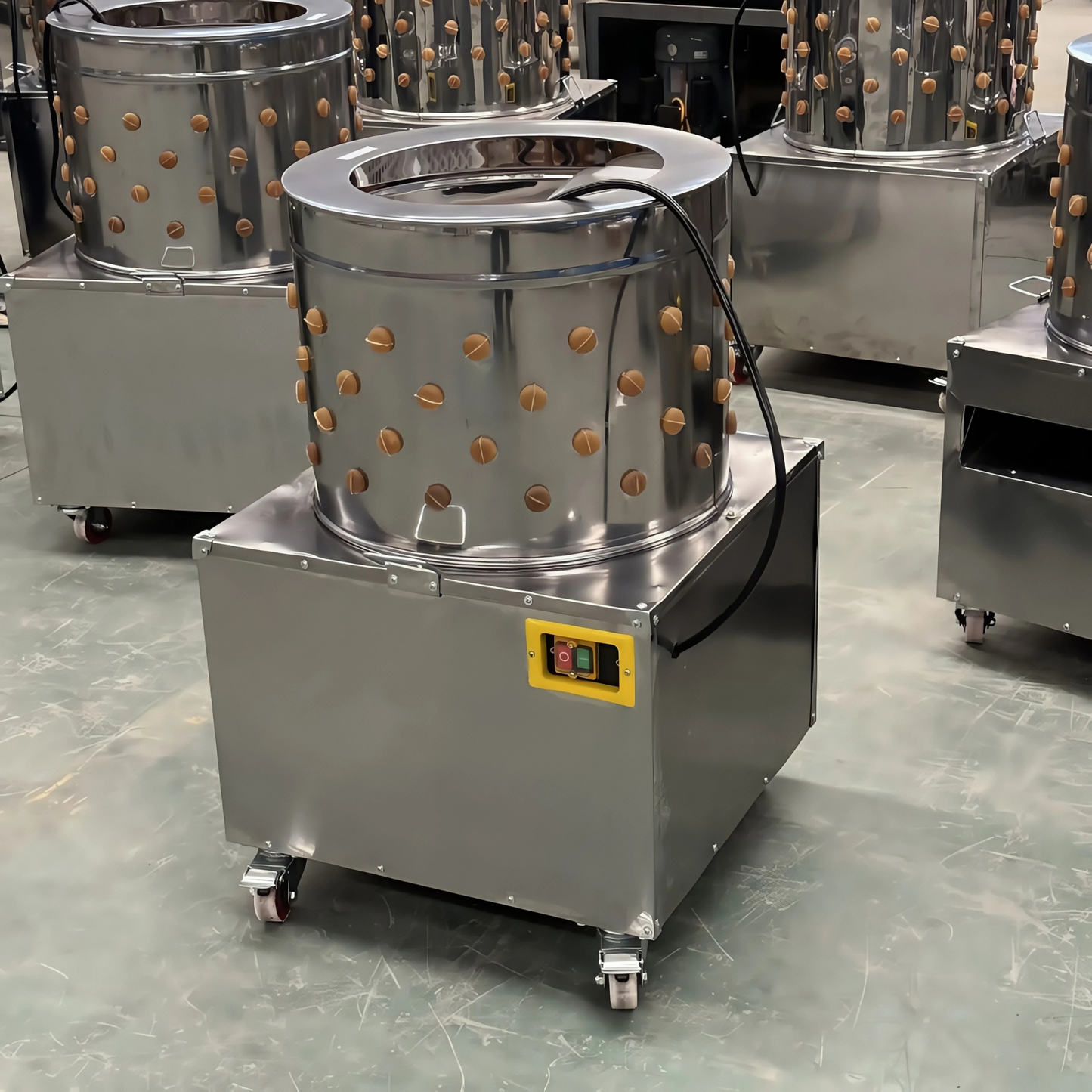 Industrial Chicken Plucker – Commercial Defeathering Machine with 1-Year Warranty