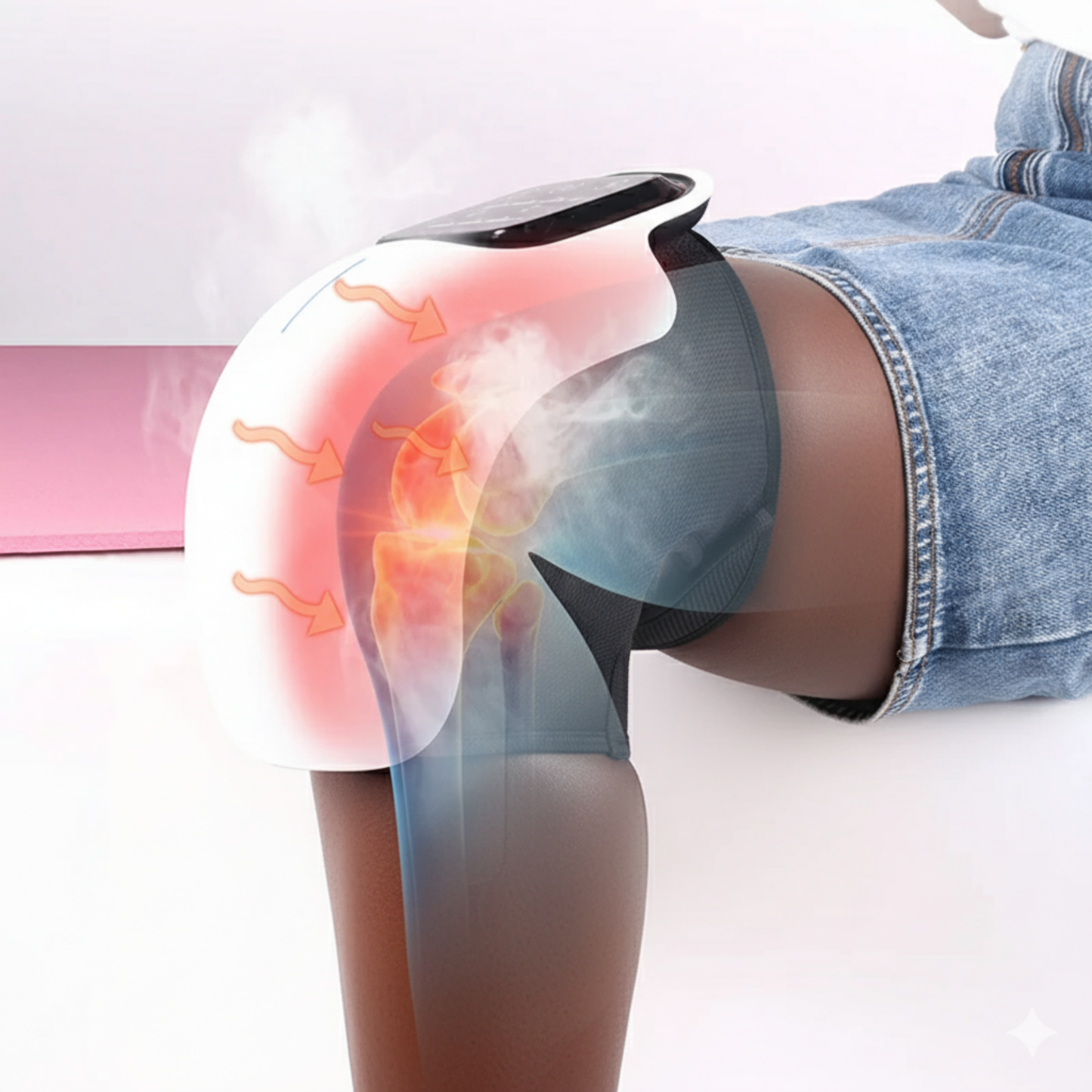 Professional Smart Knee Massager with Heat & Air Compression Therapy – Pain Relief