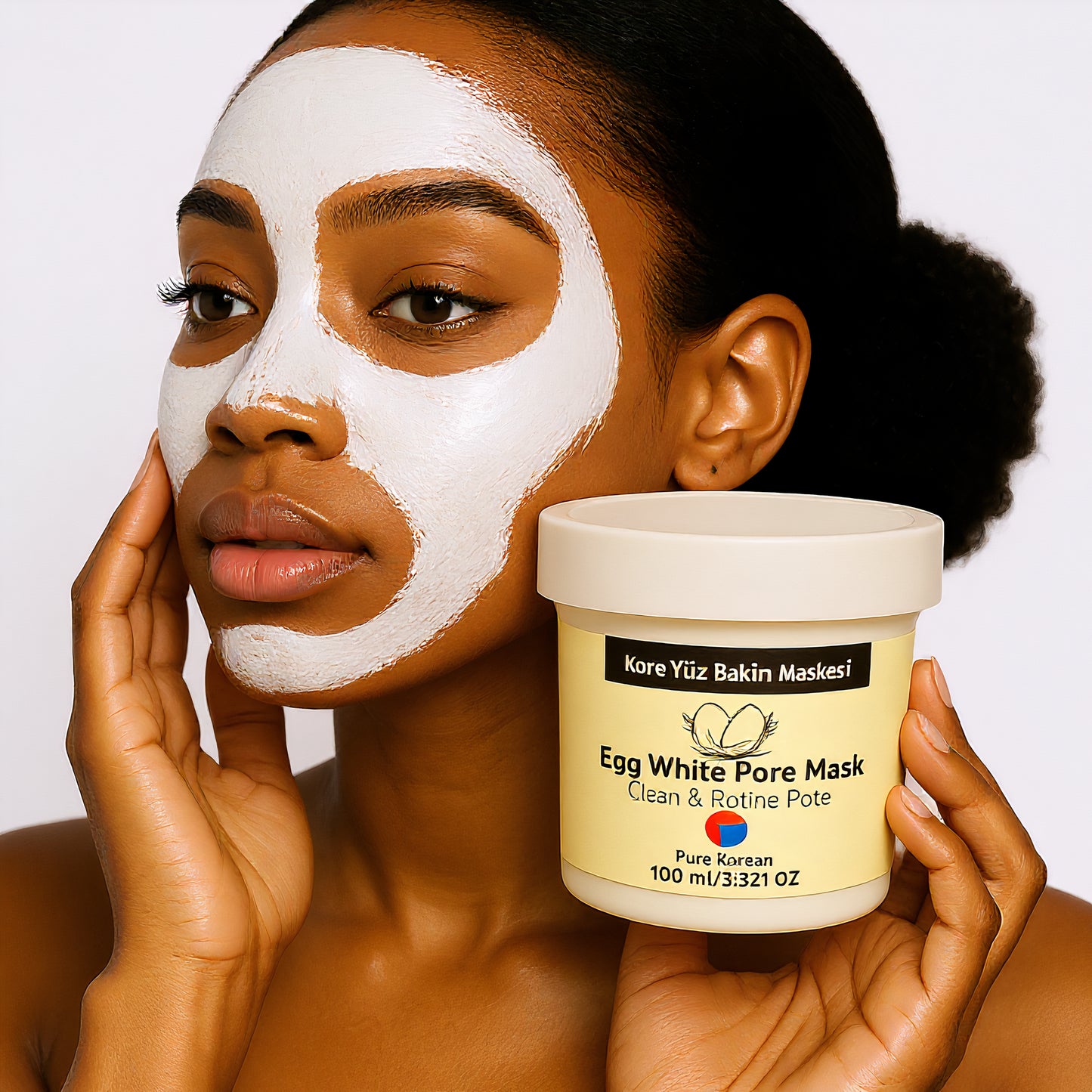 Pure Korean Egg White Pore Reusable Face Mask 100ml