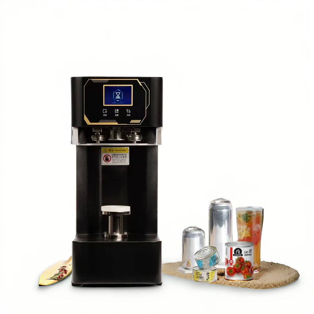 Industrial-Grade Fully Automatic Can Sealing Machine – Dual Voltage 220V/110V, Linear Design Model